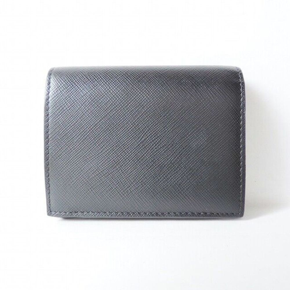 Auth Prada - Black Leather Bifold #79291P32B - Picture 2 of 7